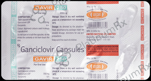 Gavir 250mg Capsule 8s