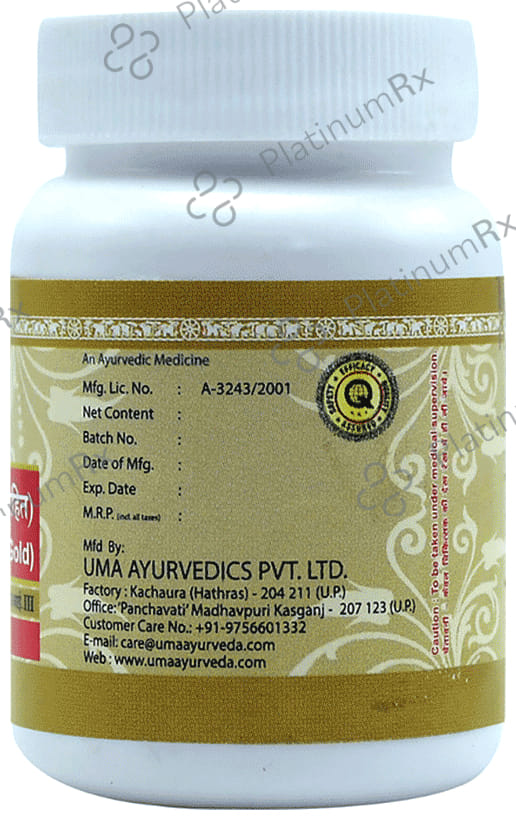 Uma Ayurveda Sutshekhar Ras (W/o Gold) Tablet 40 tablets