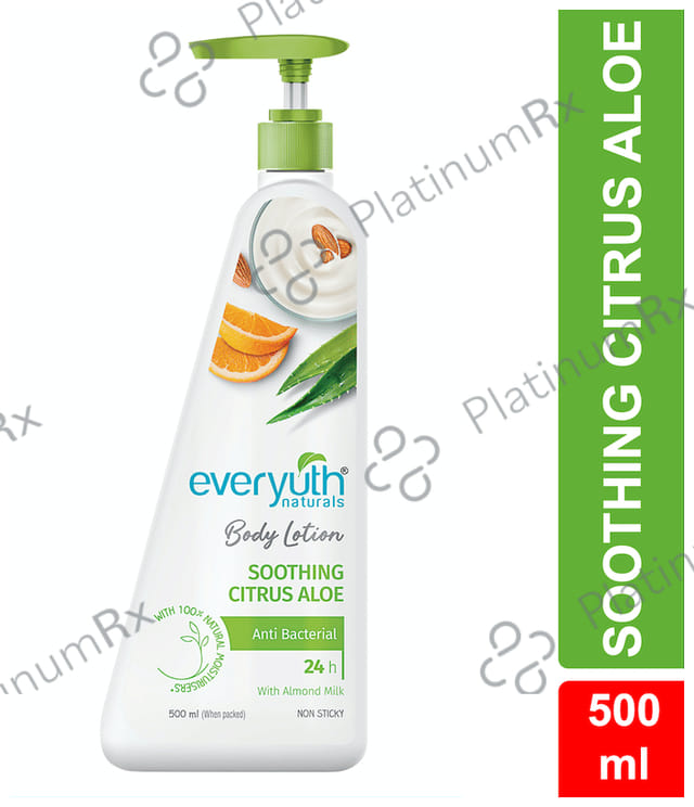 Everyuth Naturals Soothing Citrus Aloe Body Lotion 500 ml