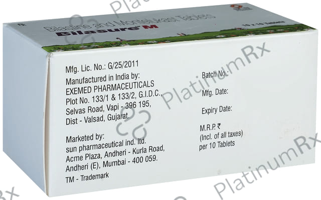 Bilasure M 20/10mg Tablet 10s