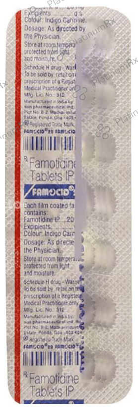 Famocid 20mg Tablet 14s