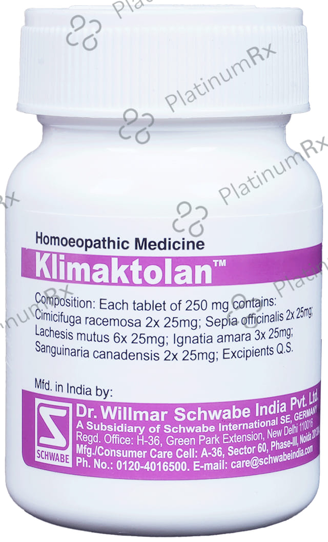 Dr Willmar Schwabe India Klimaktolan Tablet