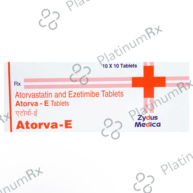 Atorva E 80mg Tablet 10s