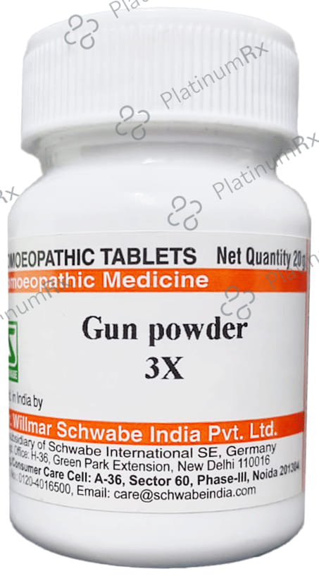 Dr Willmar Schwabe India Gun Powder Trituration Tablet 3X
