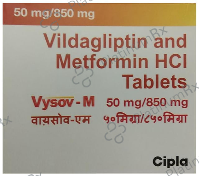Vysov-M 850mg/50mg Tablet 15 Tablet