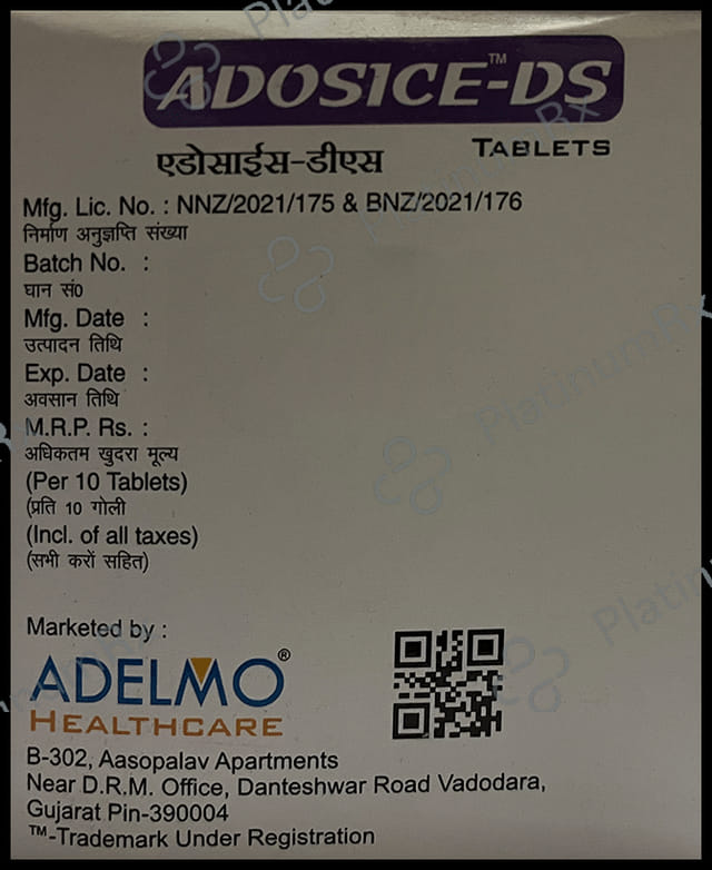 Adosice DS 1000mg Tablet 10s
