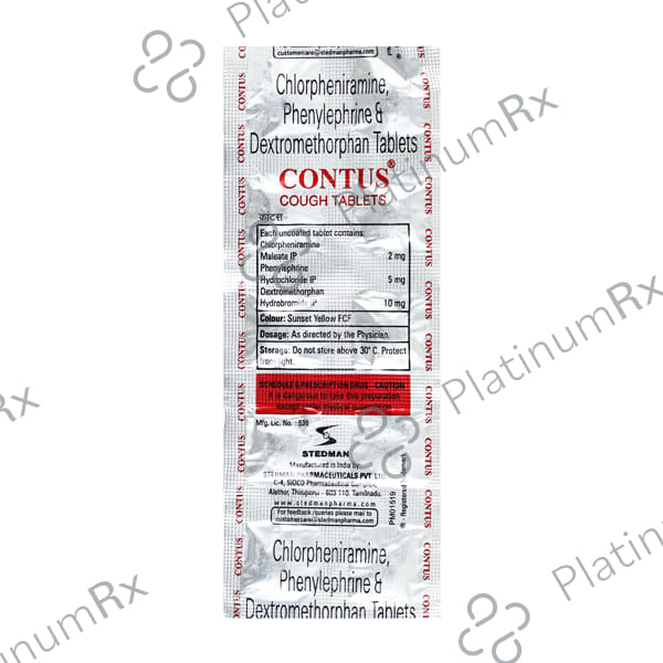 Contus Cough 2/10/5mg Tablet 10s