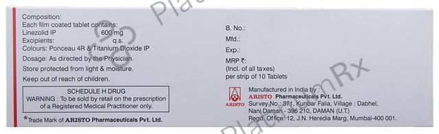 Megazolid 600mg Tablet 10s