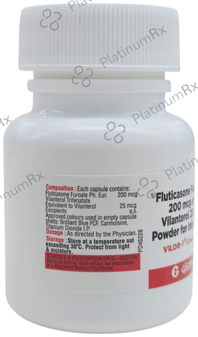 Vilor F 200/25mcg Capsule 30s