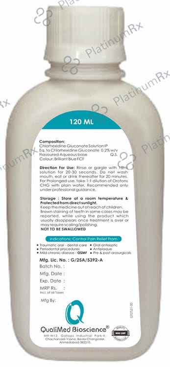 Oro Tons CHG Mouth Wash