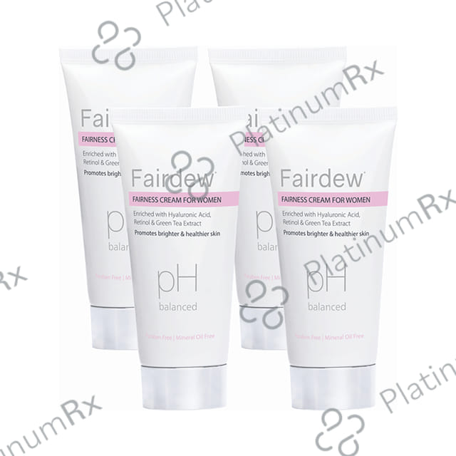 Fairdew PH Balanced Fairness Cream for Women (50gm Each) 4 Tube