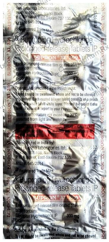 Bupron XL 300mg Tablet PR 10s