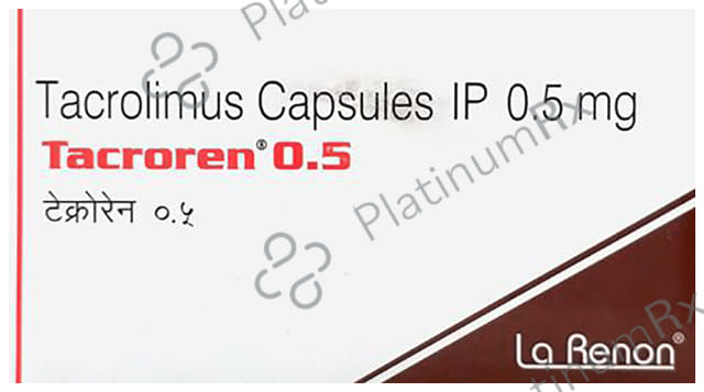 Tacroren 0.5mg Capsule 10s