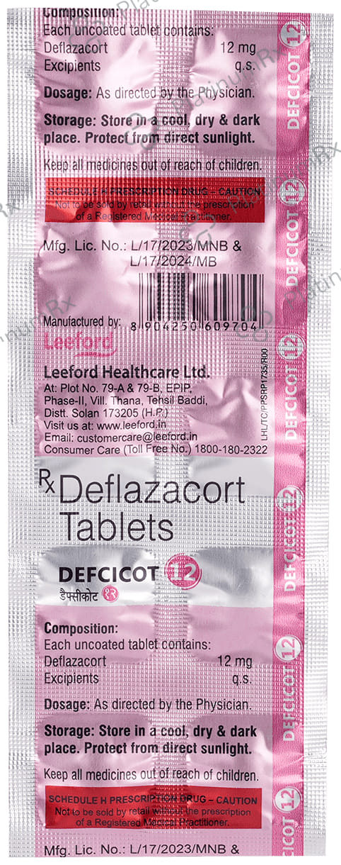 Defcicot 12mg Tablet 10s