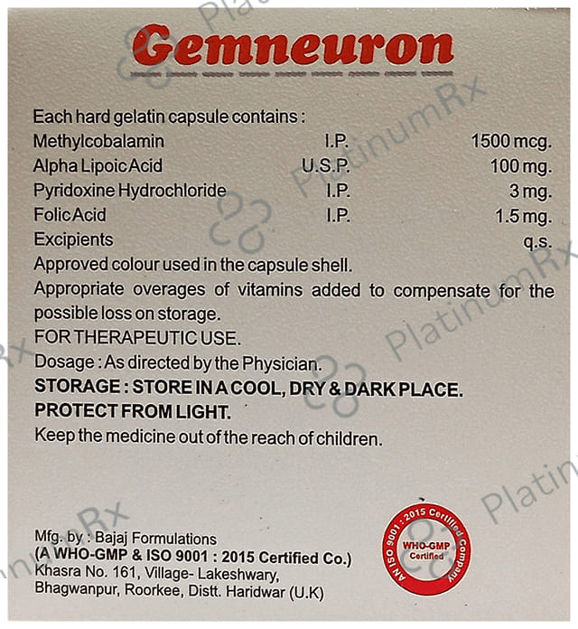 Gemneuron Capsule 10s