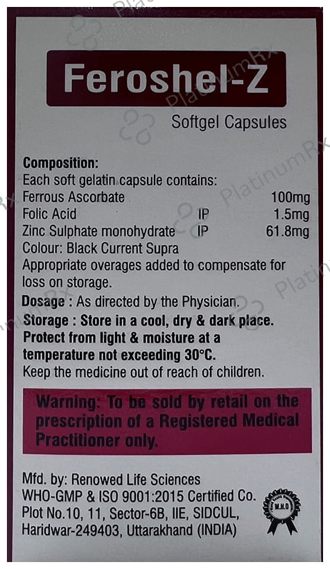 Feroshel-Z Softgel Capsule