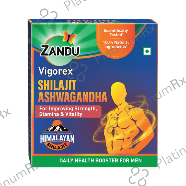 Zandu Vigorex Shilajit Ashwagandha Capsule