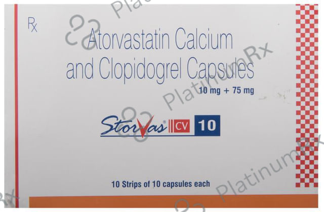 Storvas CV 10/75mg Capsule 10s