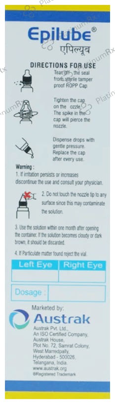 Epilube 0.5% Eye Drop
