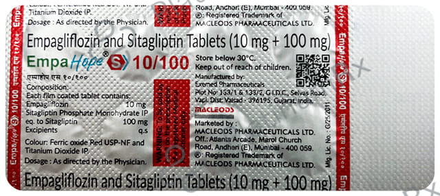 Empahope S 10/100mg Tablet 10s