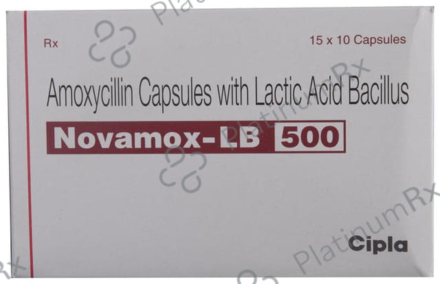 Novamox LB 500mg/60M Capsule 10s