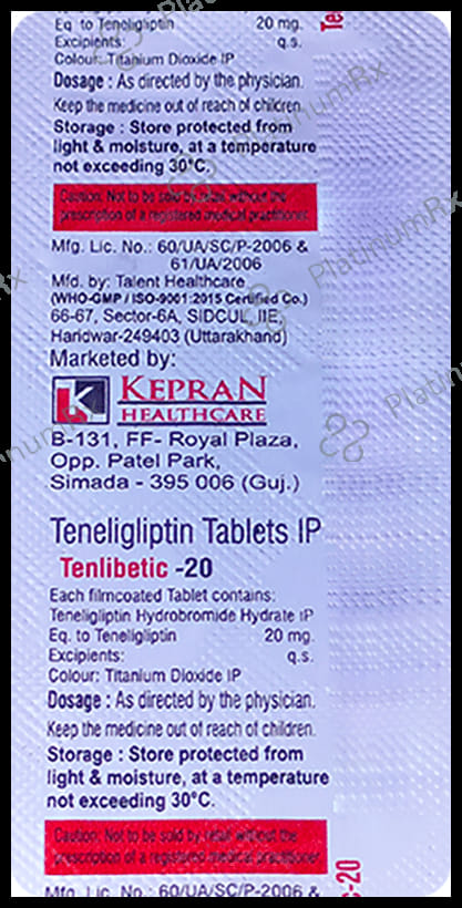 Tenlibetic 20 Tablet