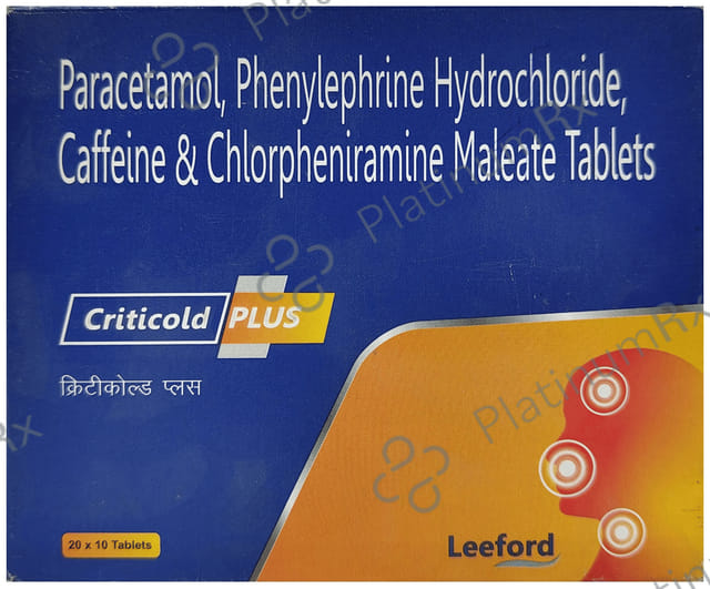 Criticold Plus Tablet 30/ 2/500/12.5