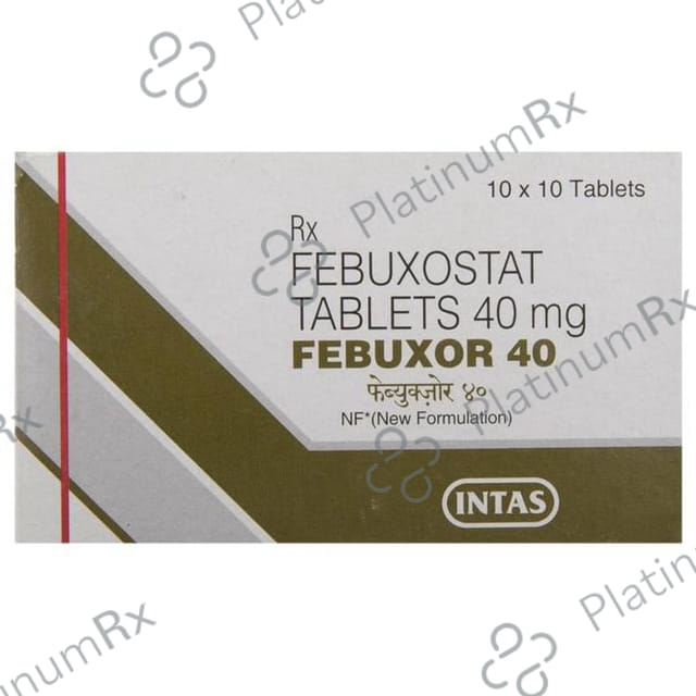 Febuxor 40mg Tablet 10s