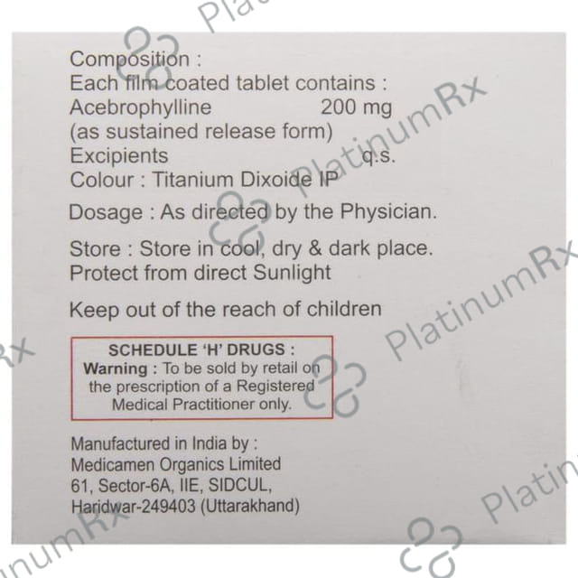 Acegrow SR 200mg Tablet 10s