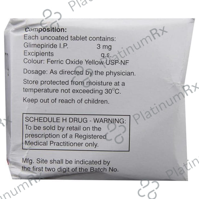 Glimulin 3mg Tablet 15s