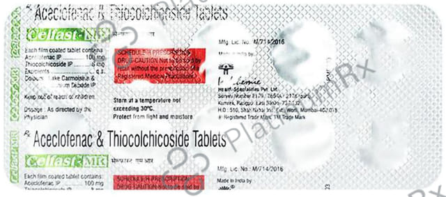 Celfast 8/100mg Tablet MR
