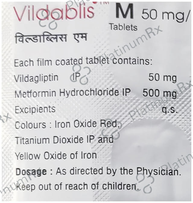 Vildablis M 500/50mg Tablet 15s