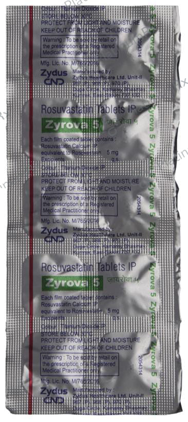 Zyrova 5mg Tablet 10s