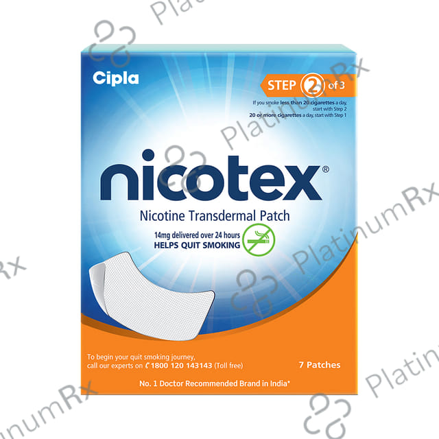 Nicotex 14mg Transdermal Patch 7s