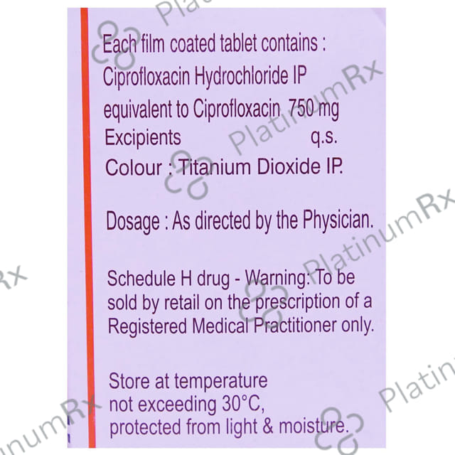 Cifran 750mg Tablet 4s