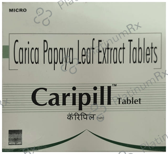 Caripill Carica 1100mg Papaya Leaf Extract Tablet 15s