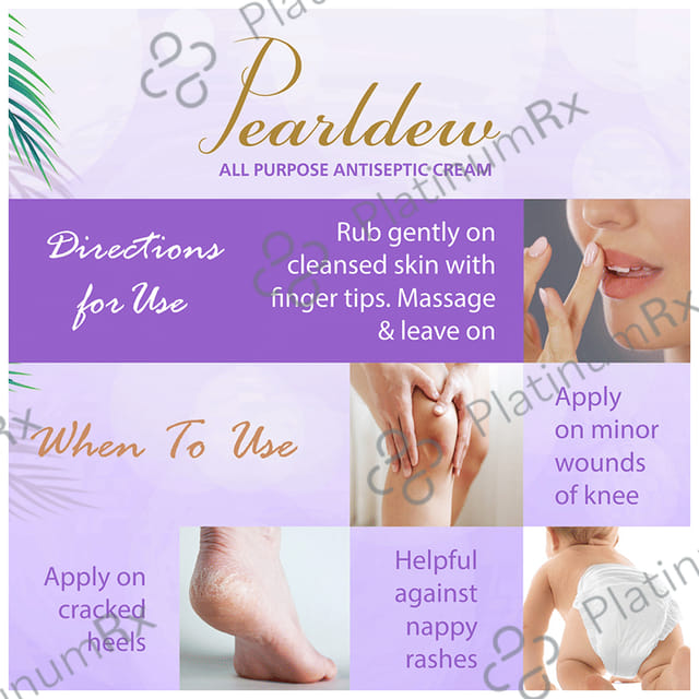 Pearldew pH Balanced All Purpose Antiseptic Cream (30gm Each) 4 Tubes