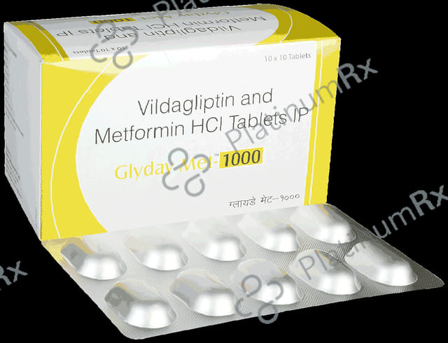 Glyday Met 1000mg Tablet 10s