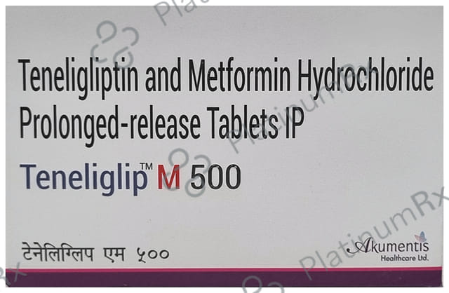 Teneliglip M 500/20mg Tablet PR 10s