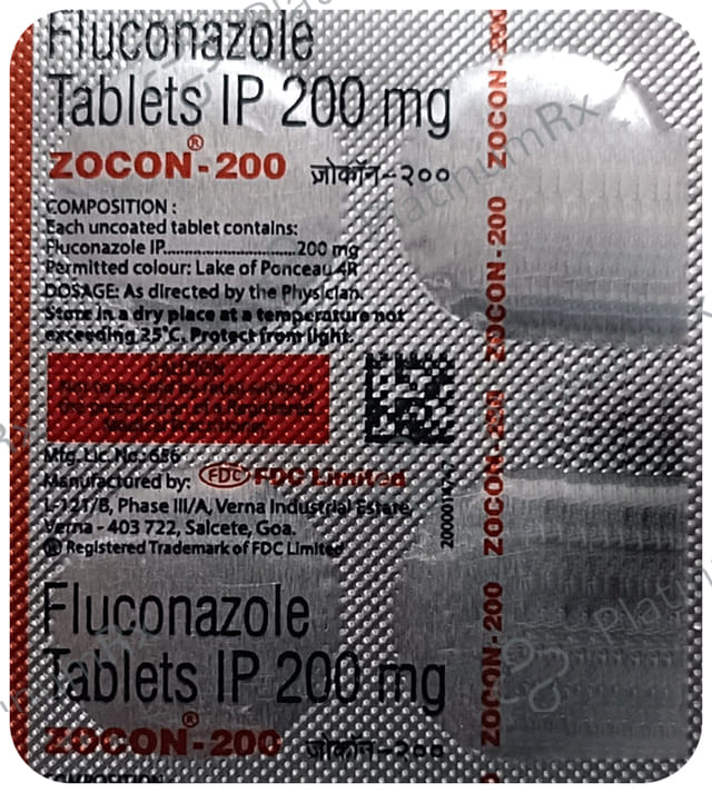 Zocon 200mg Tablet 4s