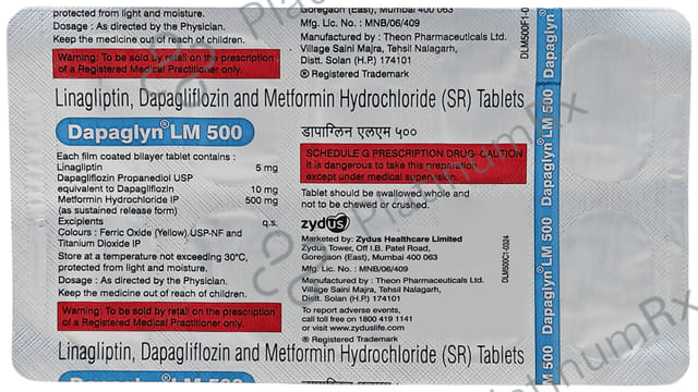 Dapaglyn Lm 10/5/500mg Tablet 10s