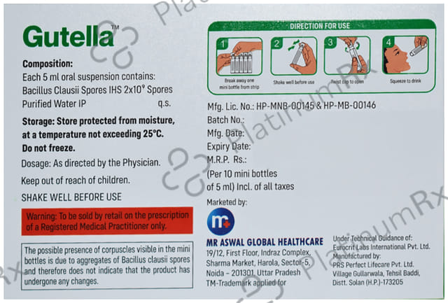 Gutella 2B Suspension 10X5ml