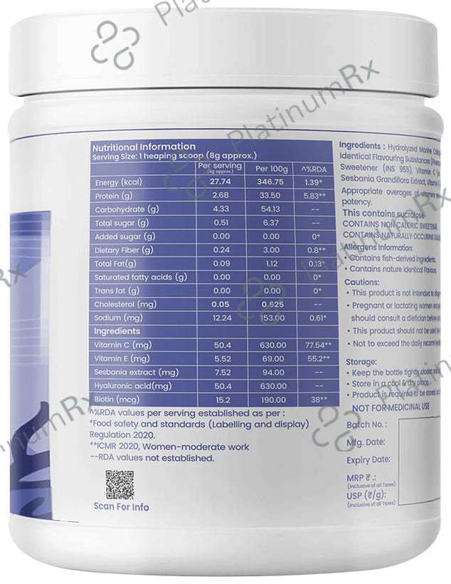 Dr. Morepen Skin Collagen Powder Pineapple