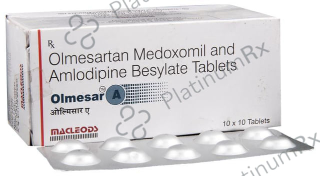 Olmesar A 5/20mg Tablet 10s
