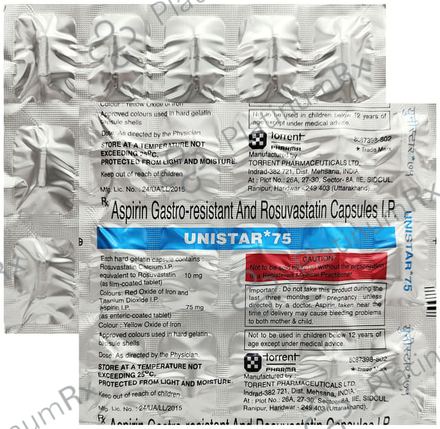 Unistar 10/75mg Capsule 15s