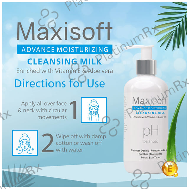 Maxisoft PH Balanced Advance Moisturizing Cleansing Milk (300ml Each) 1 Bottle