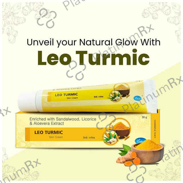 Leeford Leo Turmic Skin Cream with Sandalwood & Aloevera Extract