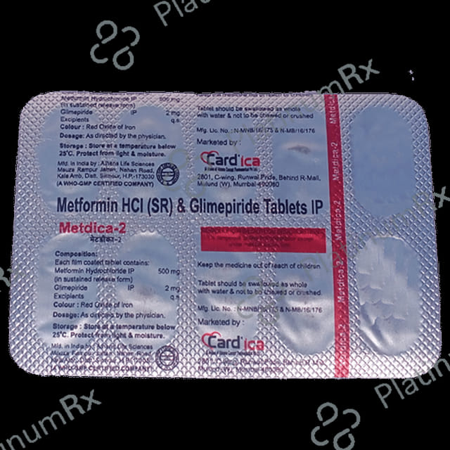 Metdica 2/500mg Tablet SR 10s