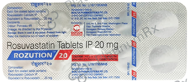 Rozution 20mg Tablet