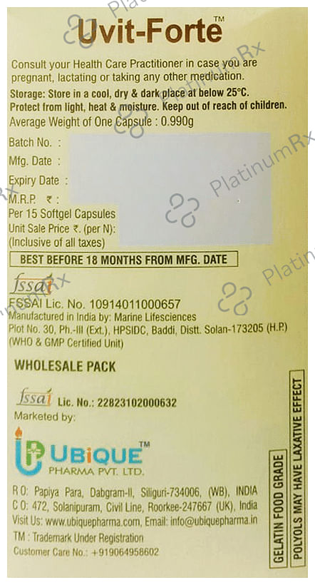 Uvit-Forte Softgel Capsules